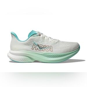 Hoka White Blue Athletic Shoes Women’s 
Lightweight Breathable Design Size: 8